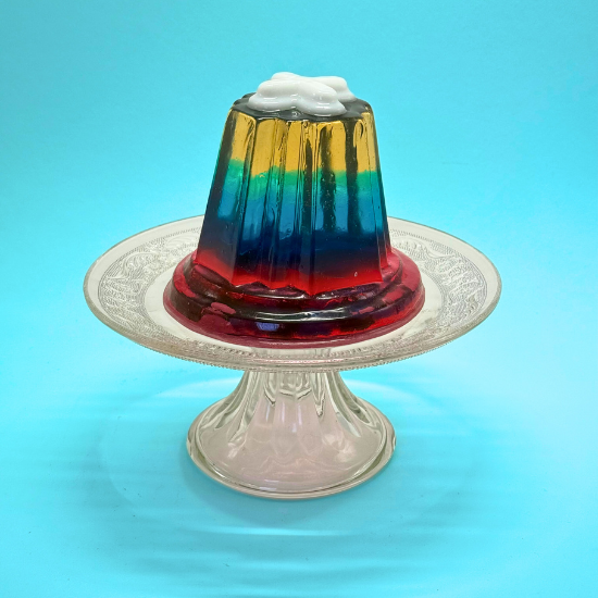 Cross Jelly - White Cross with Spectrum Layers