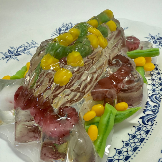 Asparagus and Octopus Savoury Aspic