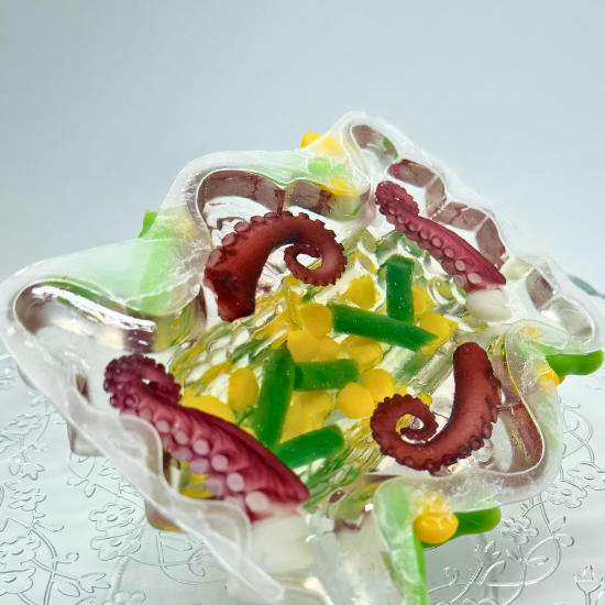 Asparagus and Octopus Savoury Aspic