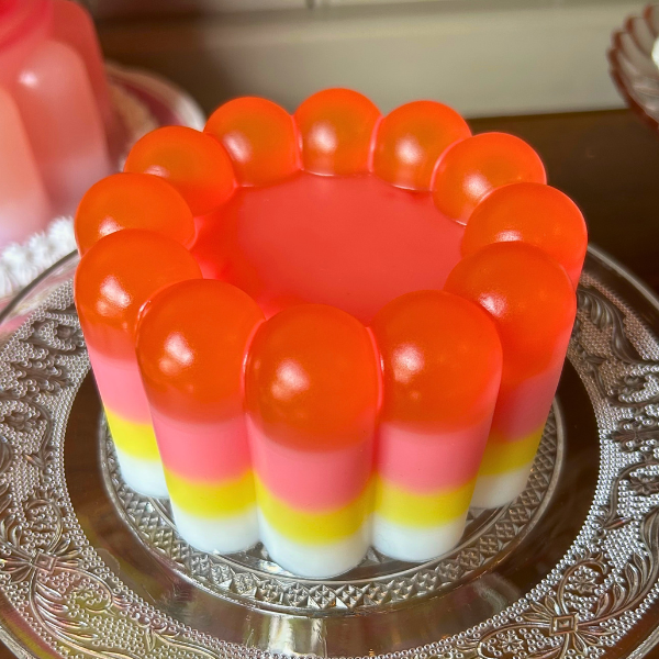 Pink, Red and Yellow Layered Jellies