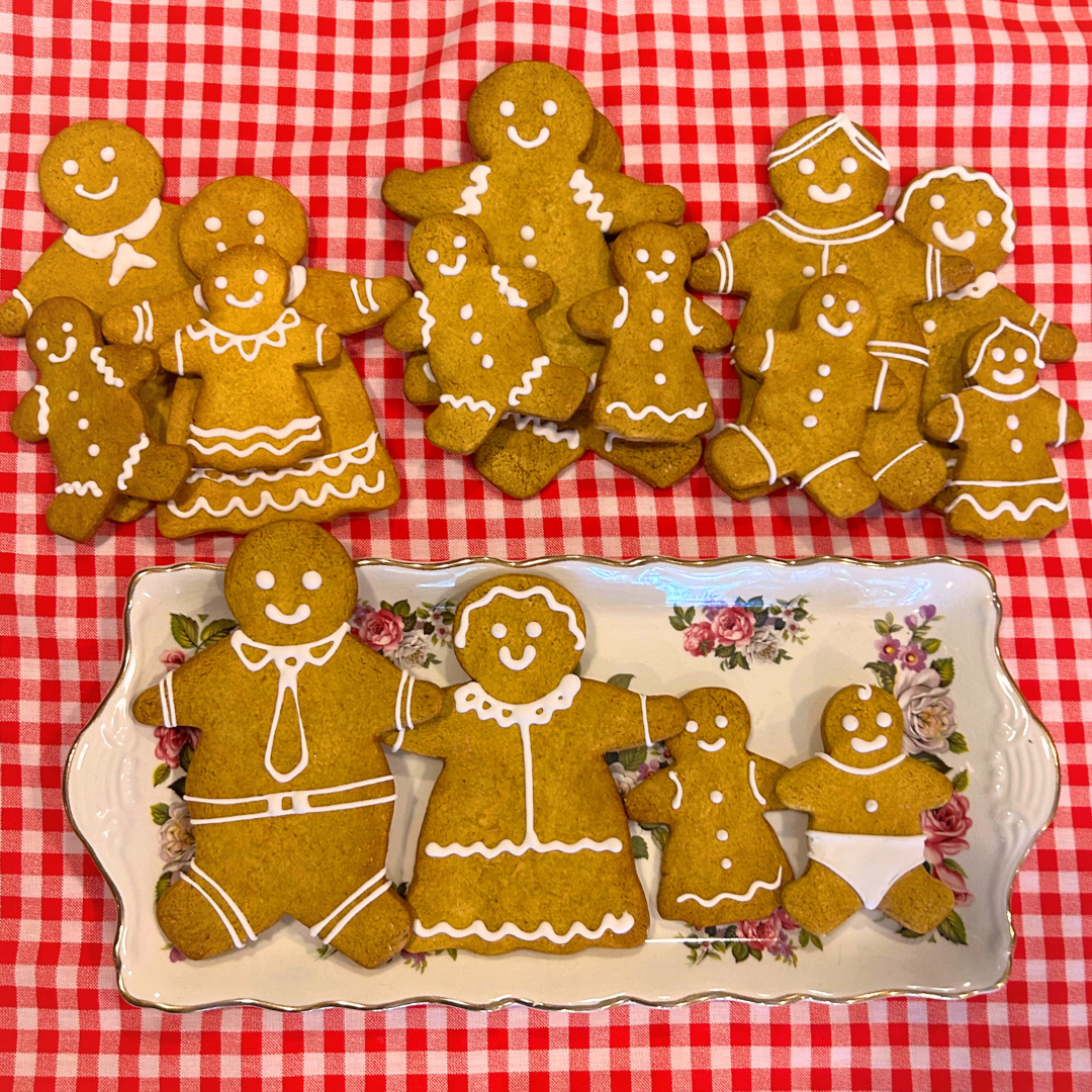 Faux Gingerbread Family