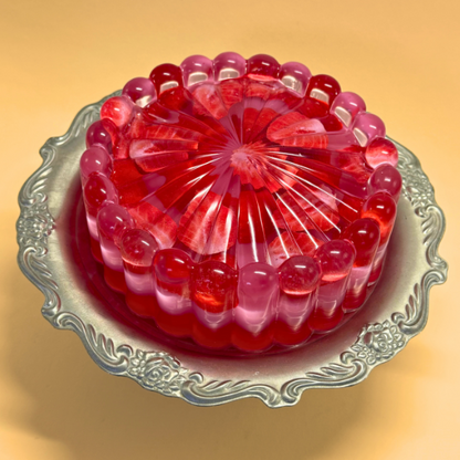 Fluted Fruit Jelly - Strawberry Layers