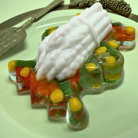 Asparagus and Prawn Savoury Aspic