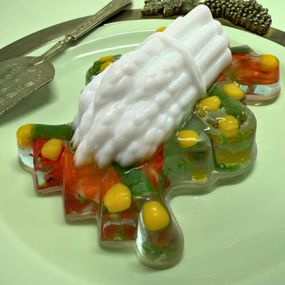 Asparagus and Prawn Savoury Aspic