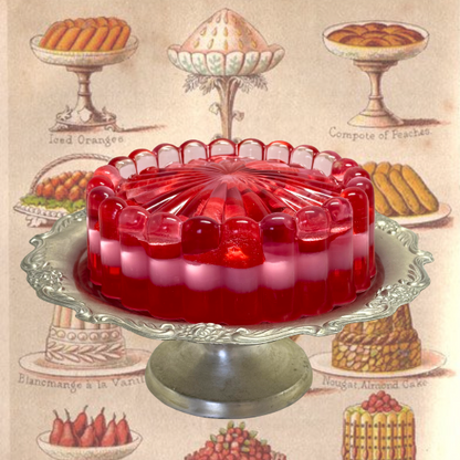 Fluted Fruit Jelly - Strawberry Layers