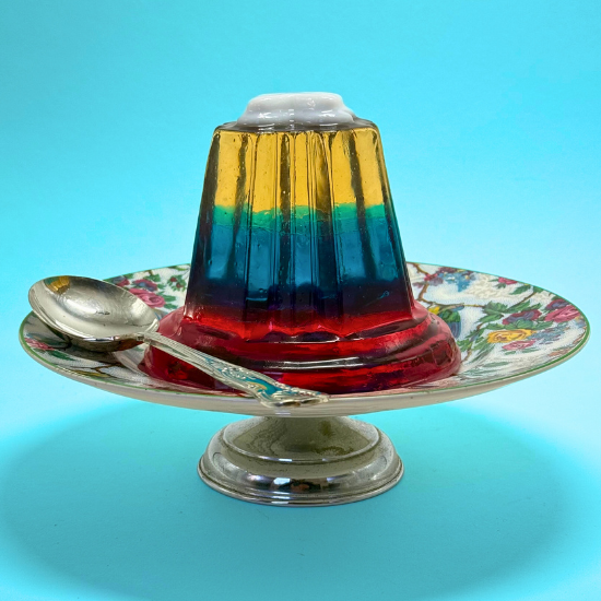 Cross Jelly - White Cross with Spectrum Layers