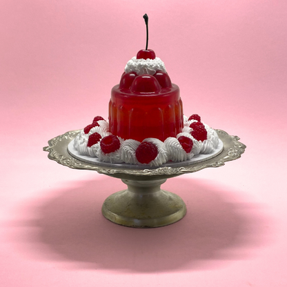 Retro Bobble Jelly - Raspberry Cream with Cherry Crown