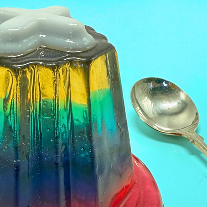 Cross Jelly - White Cross with Spectrum Layers