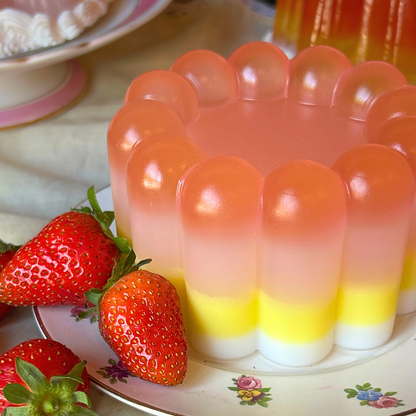 Pink, Red and Yellow Layered Jellies