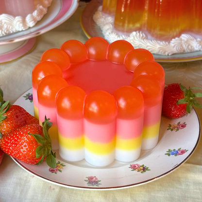 Pink, Red and Yellow Layered Jellies