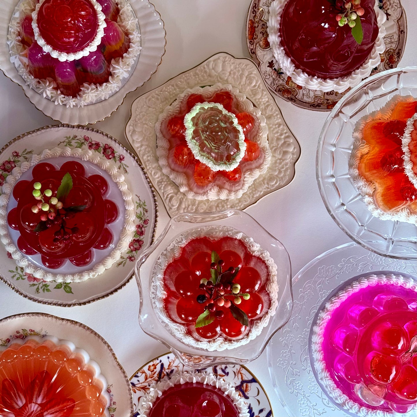 Deep Pink Fruity Jelly Sculpture