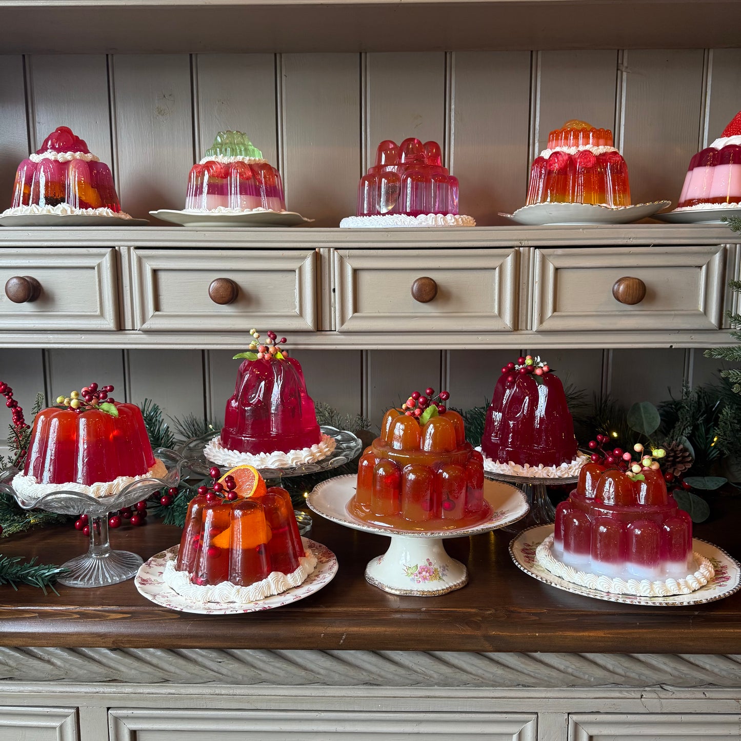 Deep Pink Fruity Jelly Sculpture