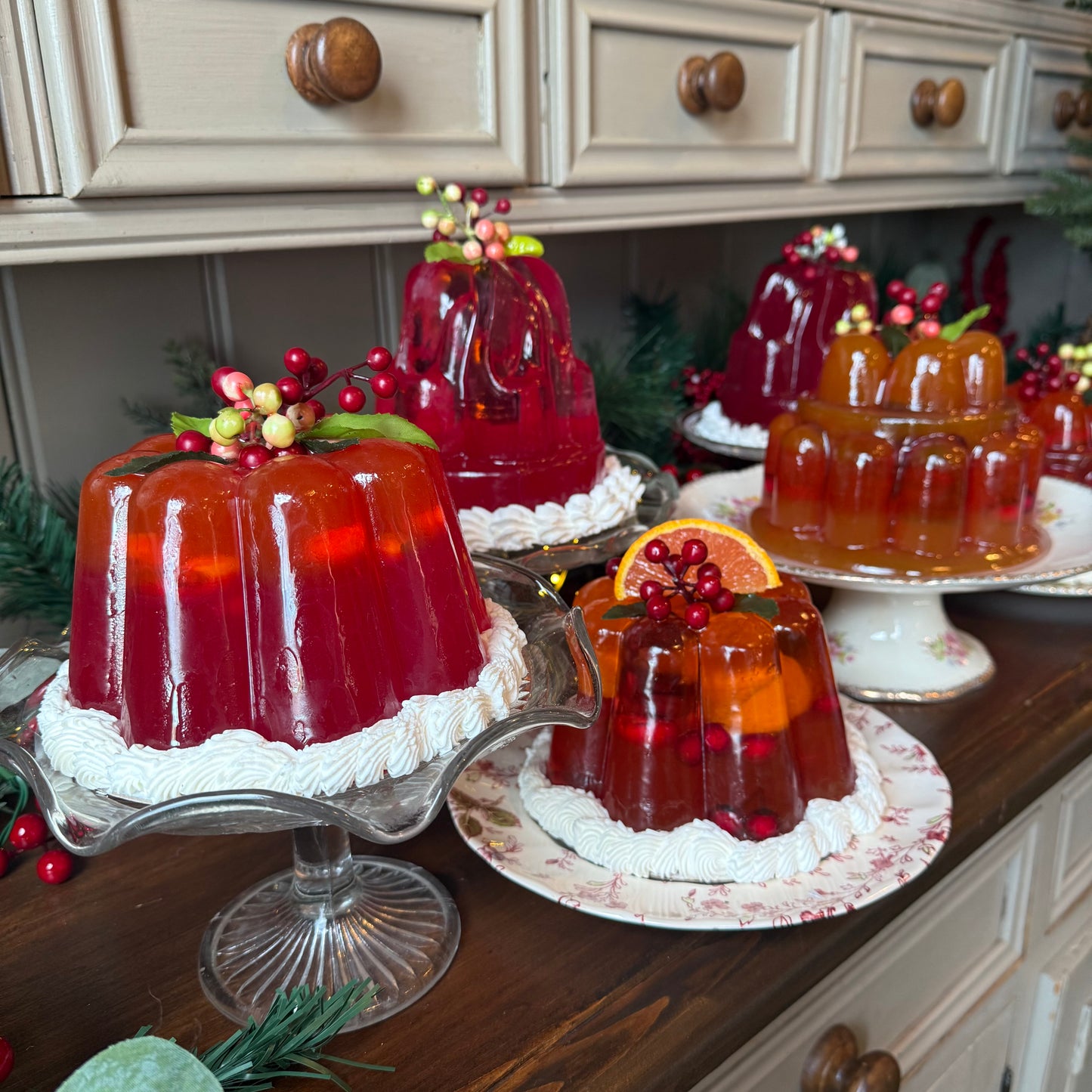 Fluted Orange & Berry Jelly Delight