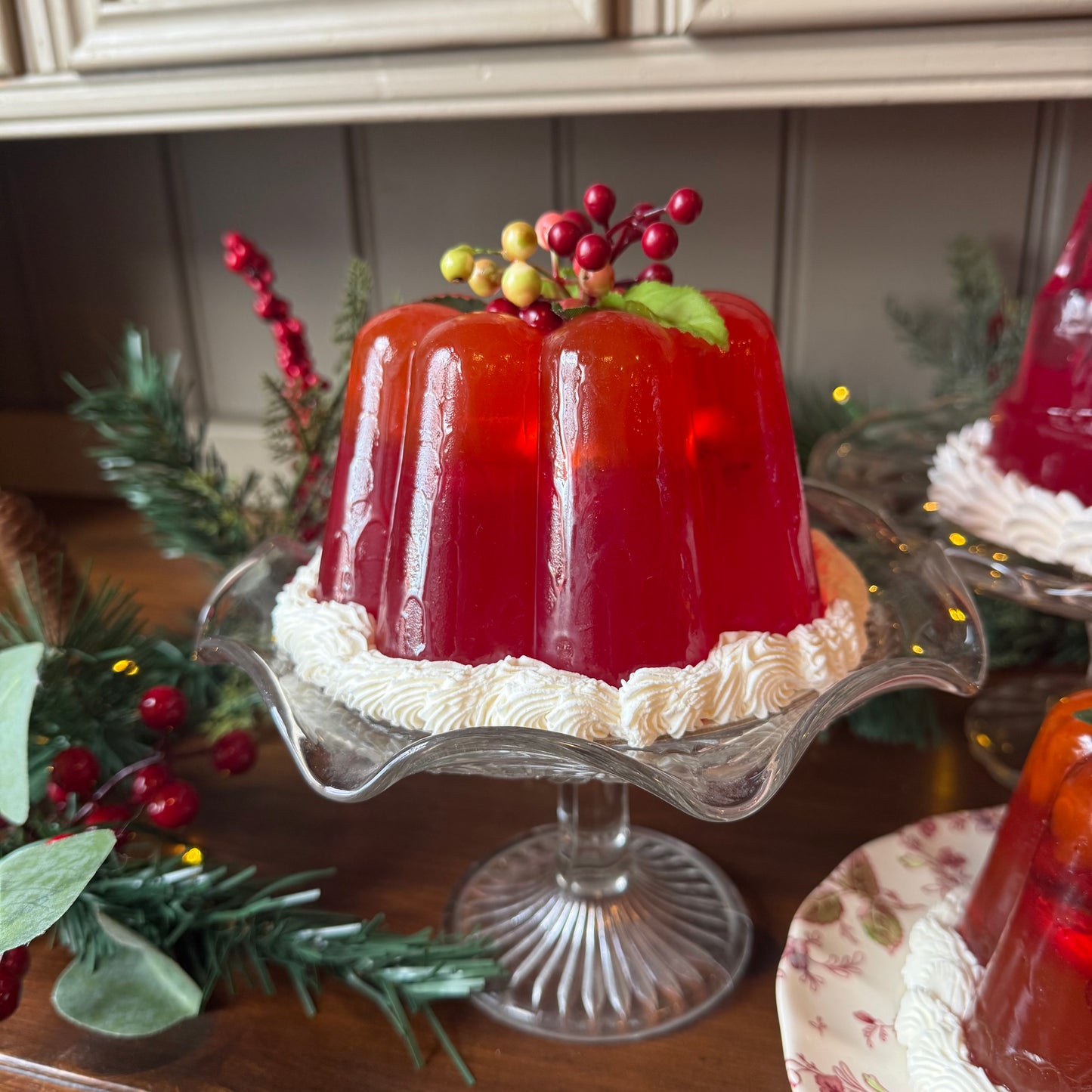 Fluted Orange & Berry Jelly Delight