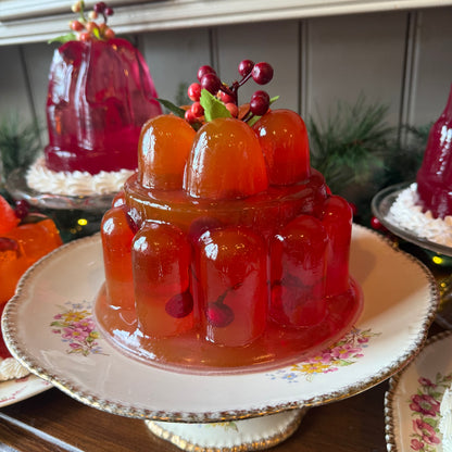Tall Fluted Orange & Berry Jelly Delight