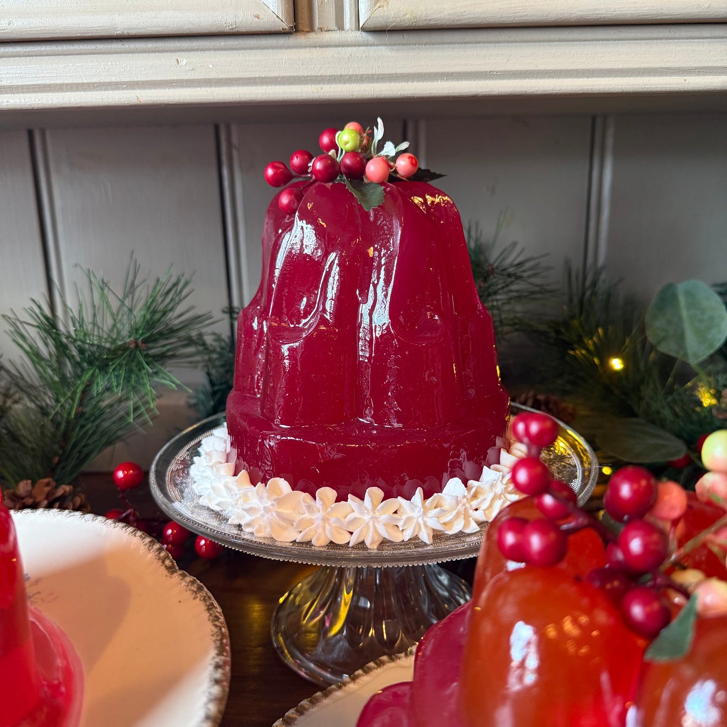 Deep Pink Fruity Jelly Sculpture