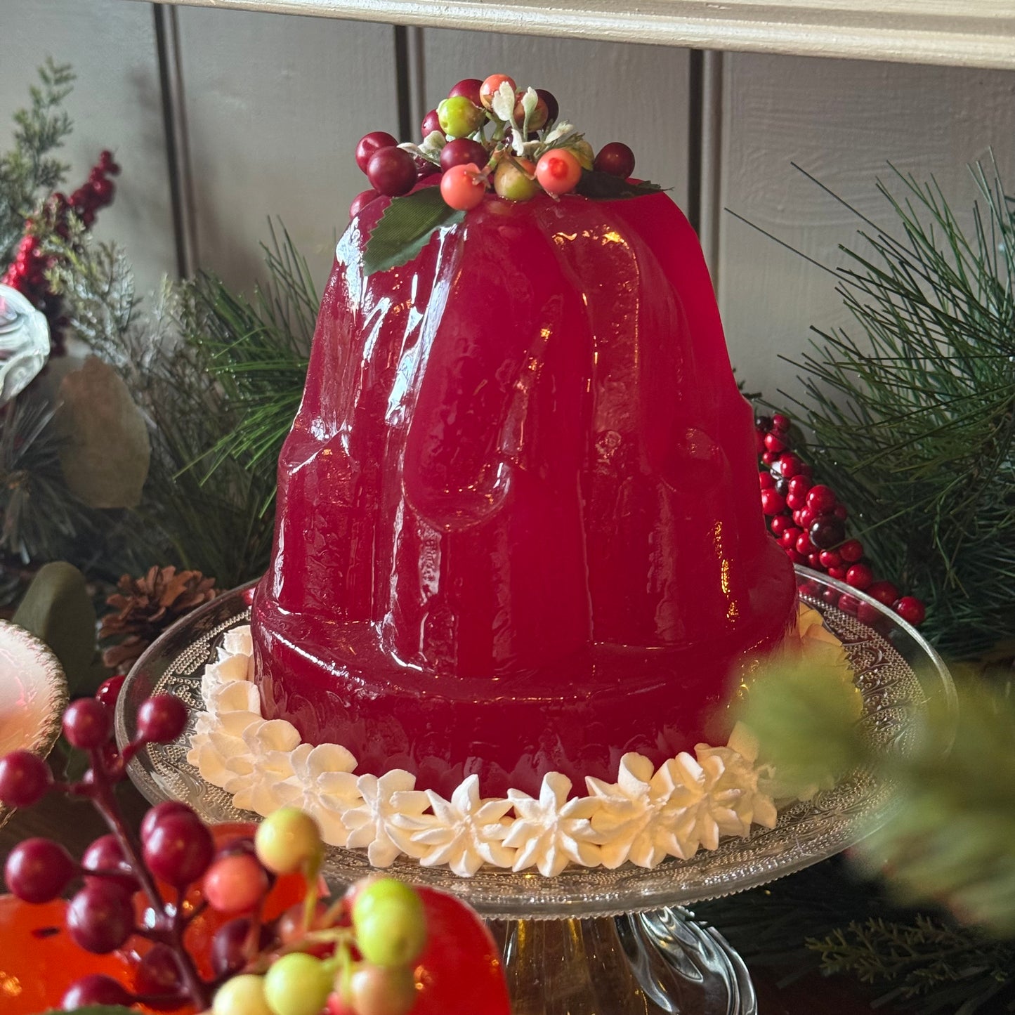 Deep Pink Fruity Jelly Sculpture
