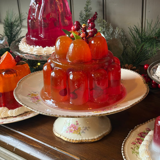 Tall Fluted Orange & Berry Jelly Delight