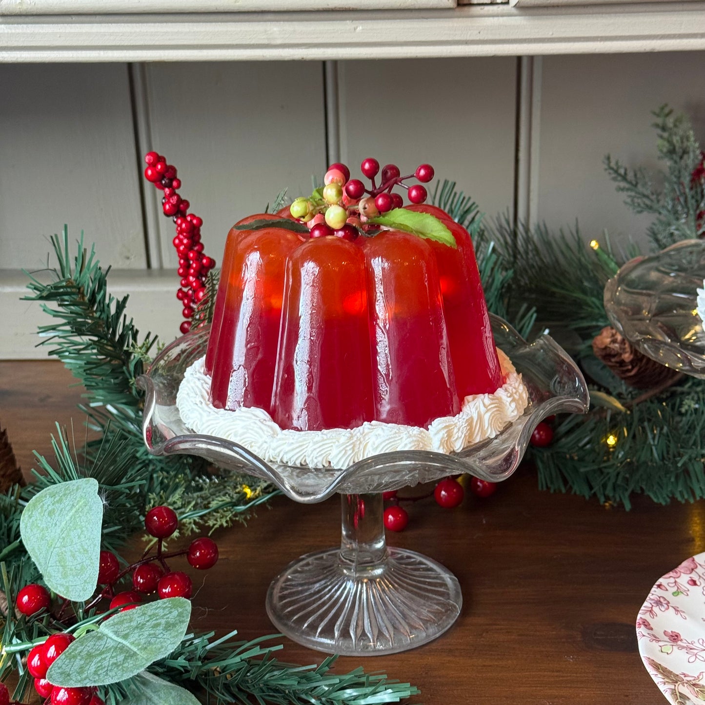 Fluted Orange & Berry Jelly Delight