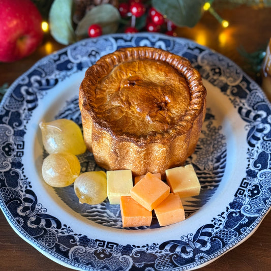 Butchers Pork Pie with Cheese & Pickles