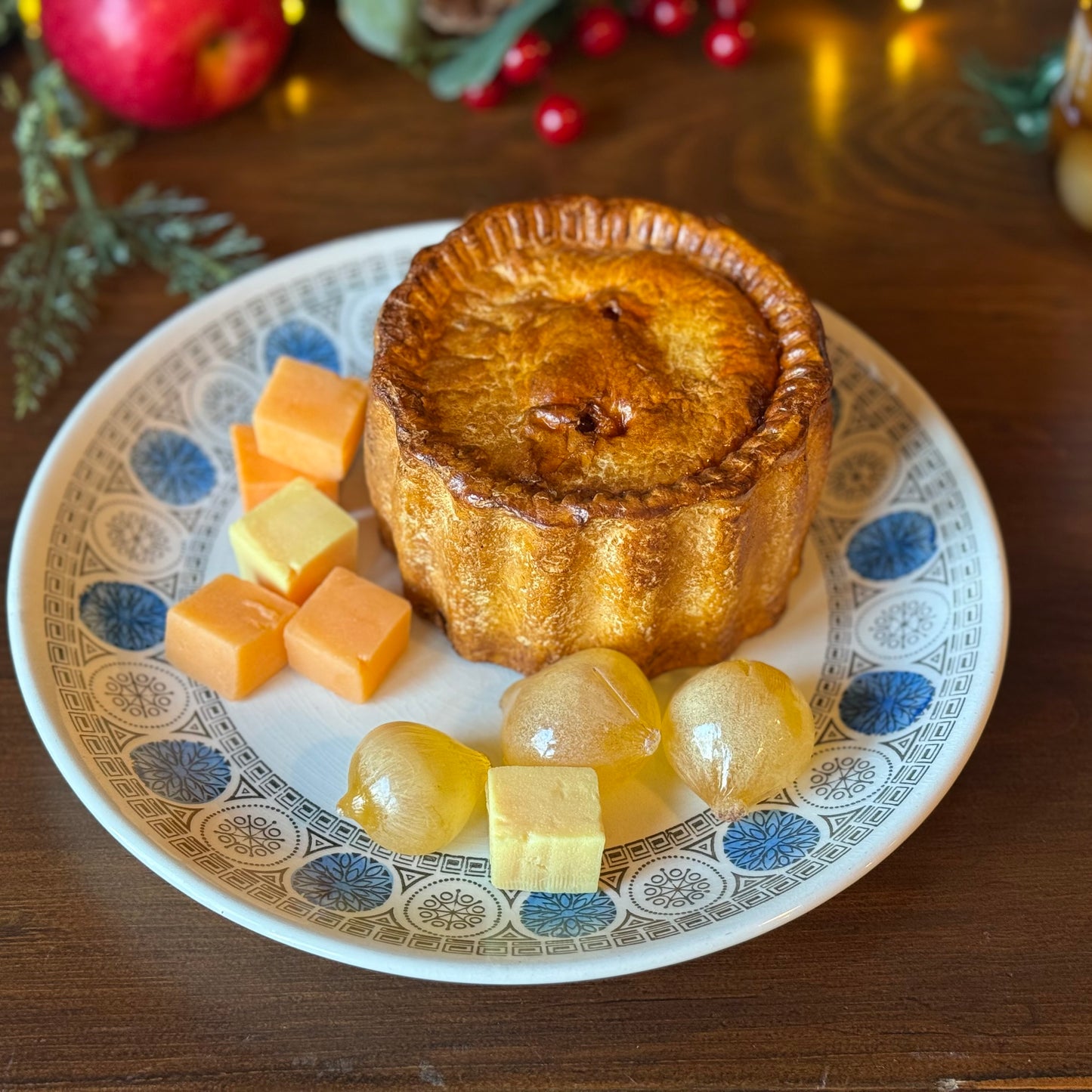 Butchers Pork Pie with Cheese & Pickles