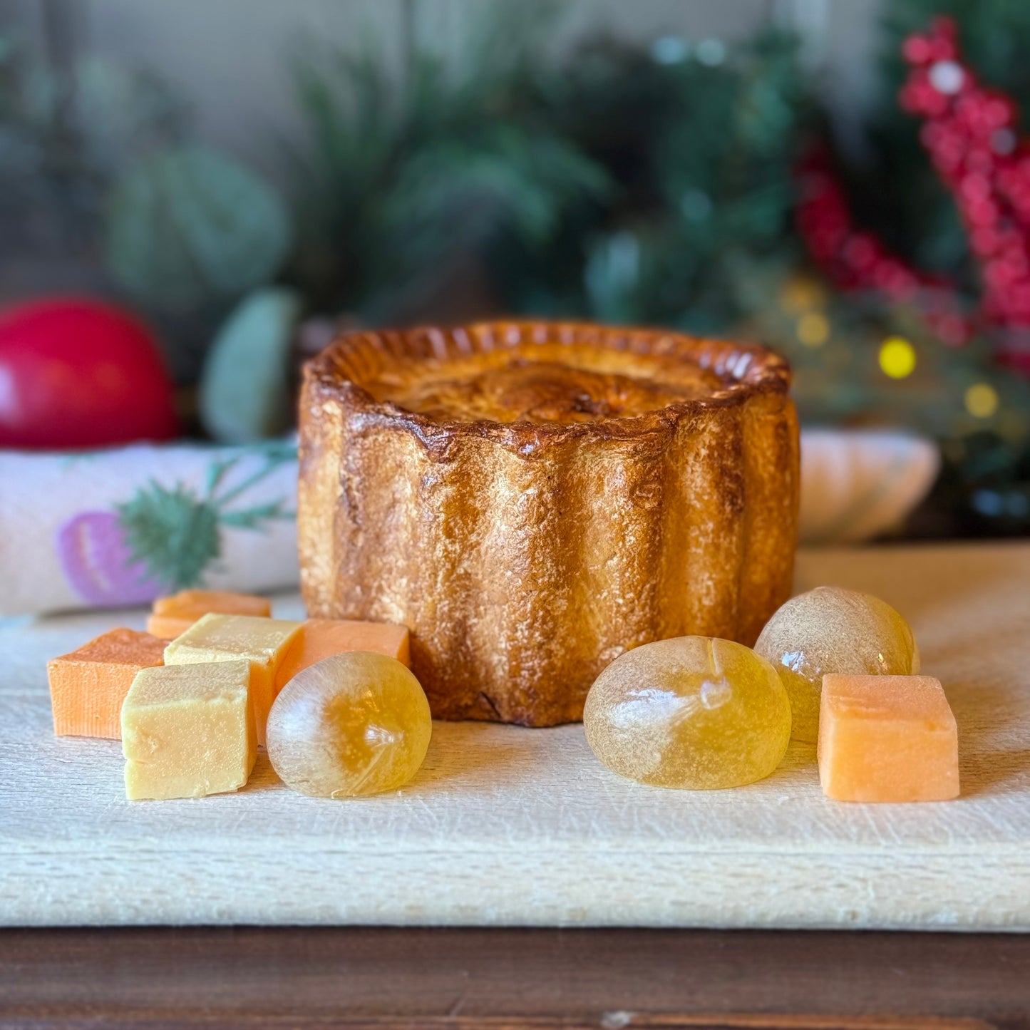 Butchers Pork Pie with Cheese & Pickles