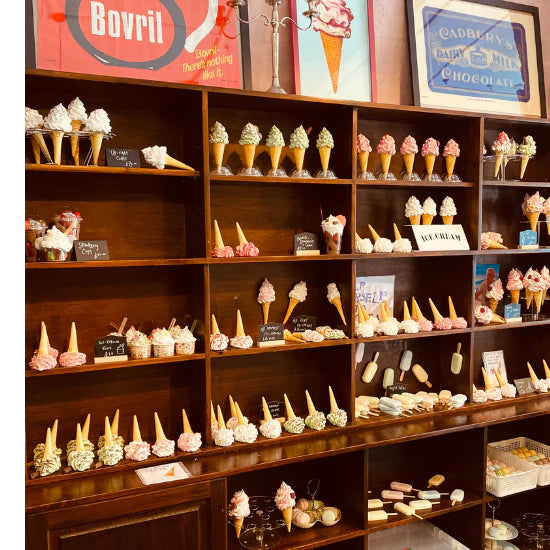 Strawberry & Custard Ice Cream Waffle Cone