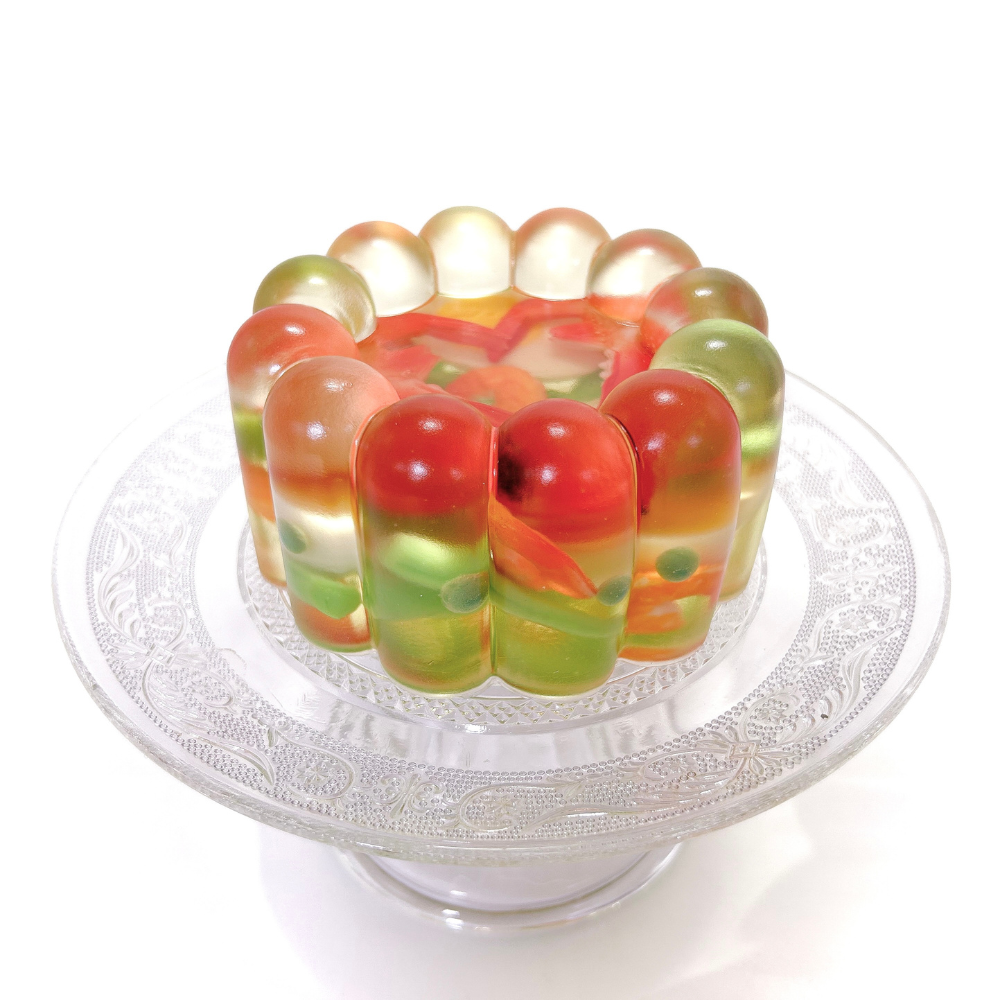 Heart Shape King Prawns Savoury Aspic
