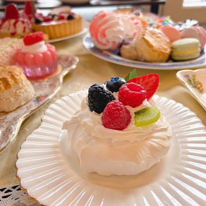 Fruity Meringue Nests