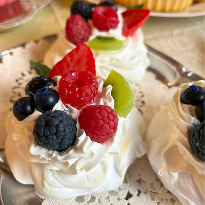 Fruity Meringue Nests