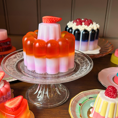 Pink & Orange Jelly with Strawberry