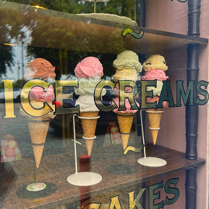 Scooped Ice Cream Waffle Cone