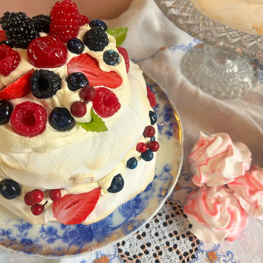 Double Pavlova with Mixed Berries