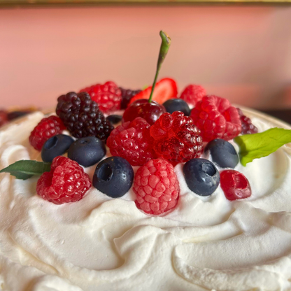 Trifle Topped with Mixed Berries