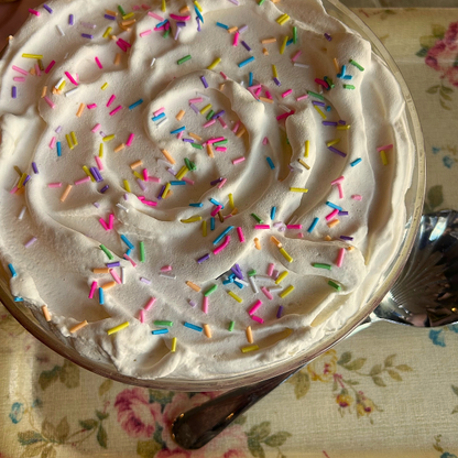 Sprinkle Trifle in Traditional Cut Glass Bowl
