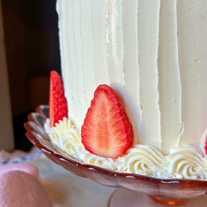 Strawberries and Cream Sponge Cake