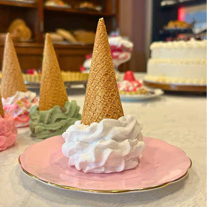 Dropped Waffle Ice Cream Cone