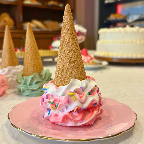 Dropped Waffle Ice Cream Cone