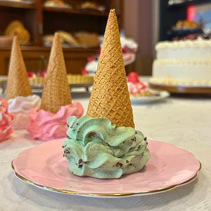Dropped Waffle Ice Cream Cone