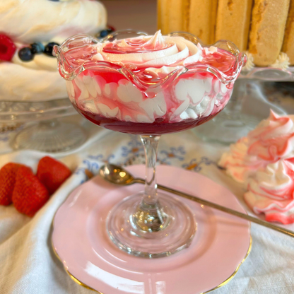 Strawberry Sauce, Cream Dessert