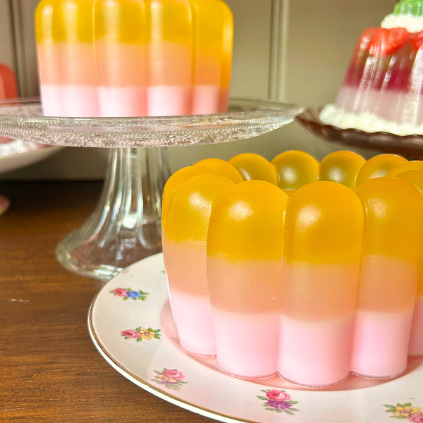 Pink, Red and Yellow Layered Jellies