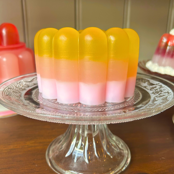 Pink, Red and Yellow Layered Jellies